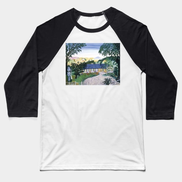 grandma moses Baseball T-Shirt by QualityArtFirst